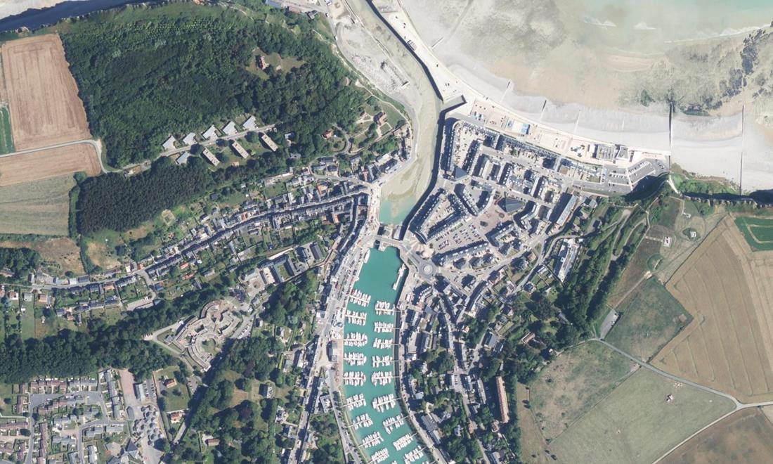 Vue aérienne — Port de Saint Valery en Caux