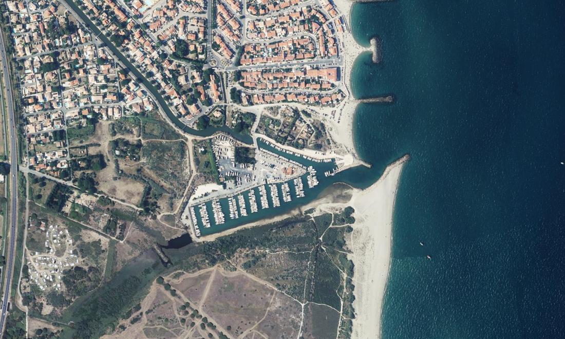 Vue aérienne — Port de Sainte Marie la Mer