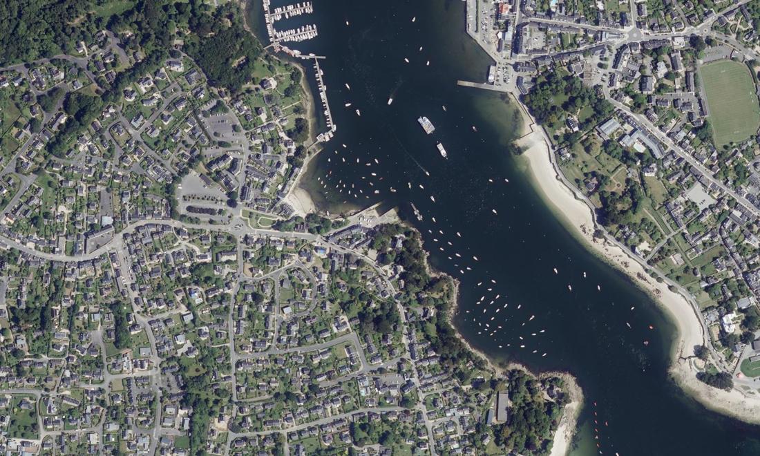 Vue aérienne — Port de Sainte-Marine