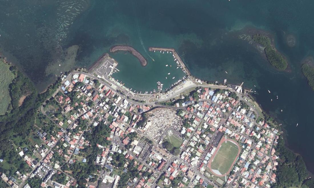 Vue aérienne — Port de Sainte Rose