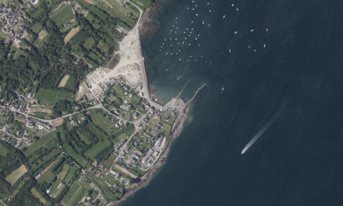 Vue aérienne — Port du Tinduff