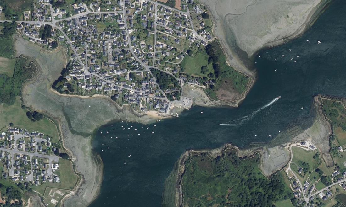 Vue aérienne — Port du Vieux Passage