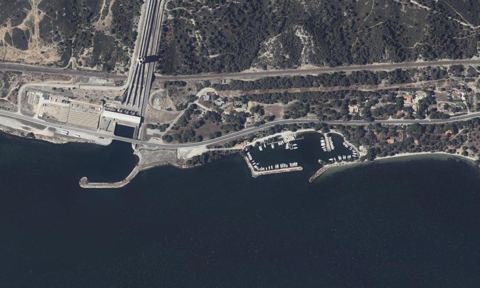 Vue aérienne — Port de Beau Rivage - Canet