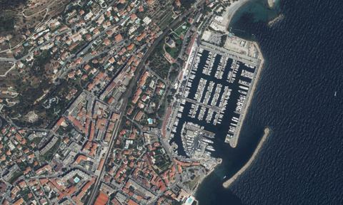 Vue aérienne — Port de Beaulieu sur mer