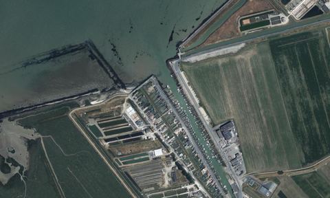 Vue aérienne — Port du Bec