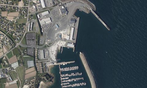 Vue aérienne — Port du Bloscon