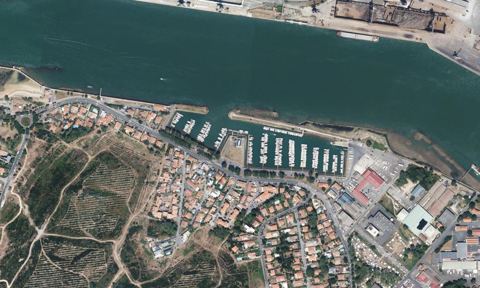 Vue aérienne — Port du Brise Lame