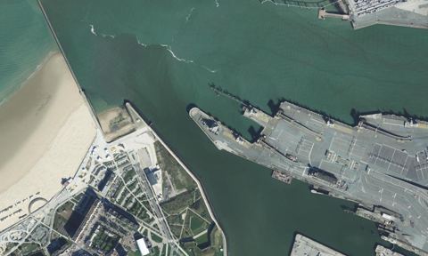 Vue aérienne — Port de Calais