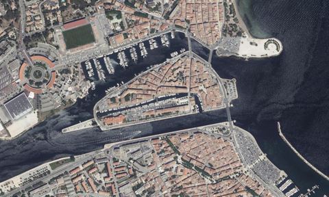 Vue aérienne — Port du Canal Saint Sebastien