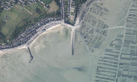 Vue aérienne — Port de Cancale