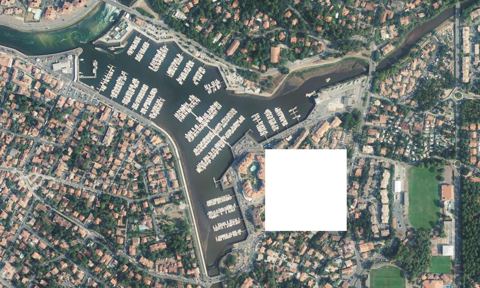 Vue aérienne — Port de Capbreton