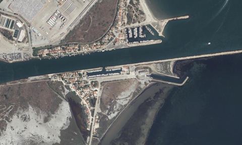 Vue aérienne — Port de Carteau