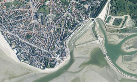 Vue aérienne — Port du Crotoy