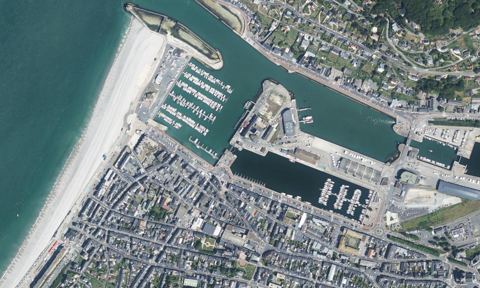 Vue aérienne — Port de Fécamp
