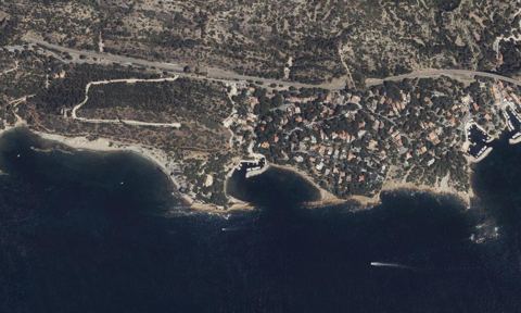 Vue aérienne — Port de Figuières