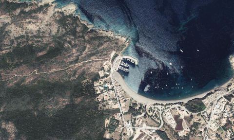 Vue aérienne — Port de Galéria