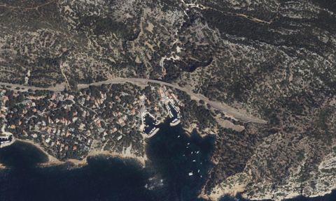 Vue aérienne — Port du Grand Méjean