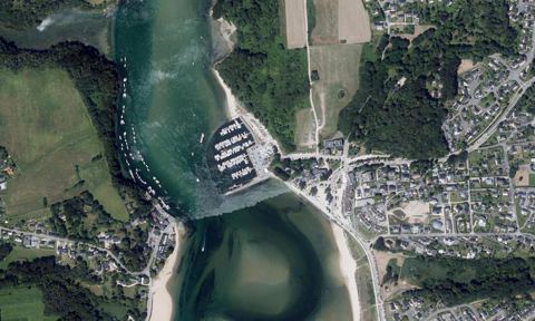 Vue aérienne — Port de Guidel