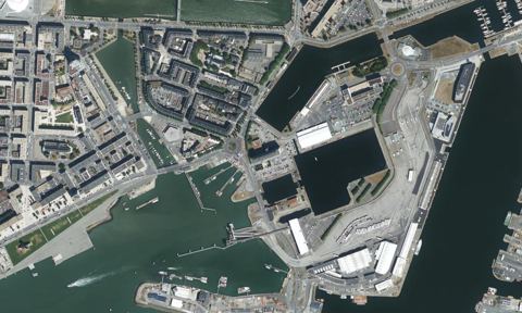 Vue aérienne — Port du Havre