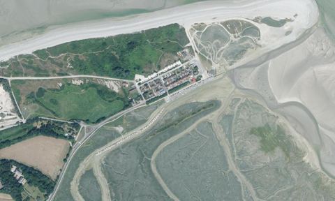 Vue aérienne — Port du Hourdel