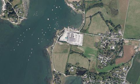 Vue aérienne — Infinity chantier naval Le Borgne