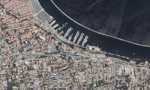 Vue aérienne — Port de Jonquières