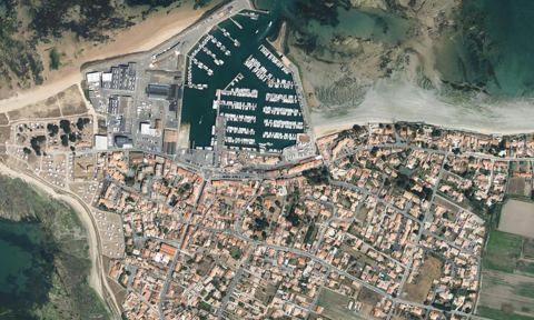 Vue aérienne — Port de l'Herbaudière