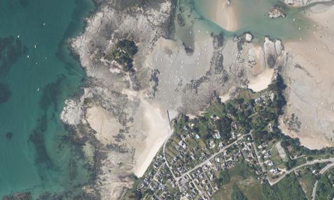 Vue aérienne — Port de l'Islet
