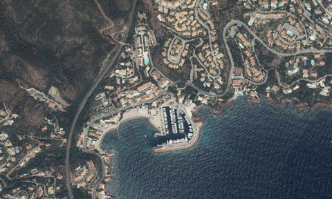 Vue aérienne — Port de La Figueirette