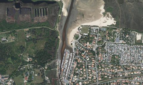 Vue aérienne — Port de La Hume