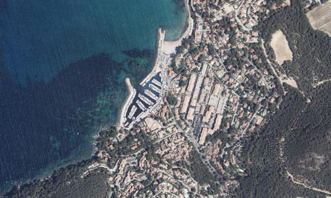 Vue aérienne — Port de la Madrague