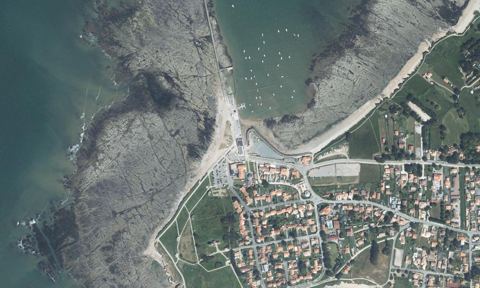 Vue aérienne — Port de la Pointe Saint-Gildas