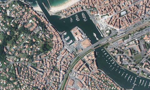 Vue aérienne — Port de Larraldenia