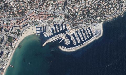Vue aérienne — Port du Lavandou