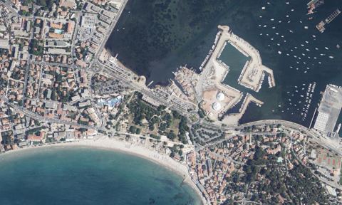 Vue aérienne — Port du Lazaret