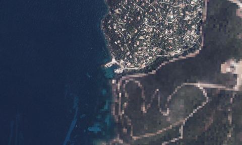 Vue aérienne — Port Du Levant