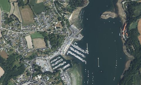 Vue aérienne — Port de Lézardrieux