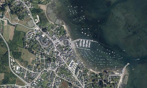 Vue aérienne — Port de Locmariaquer