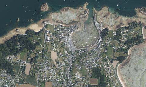 Vue aérienne — Port de Loguivy