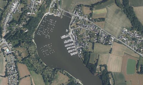 Vue aérienne — Port de Lyvet