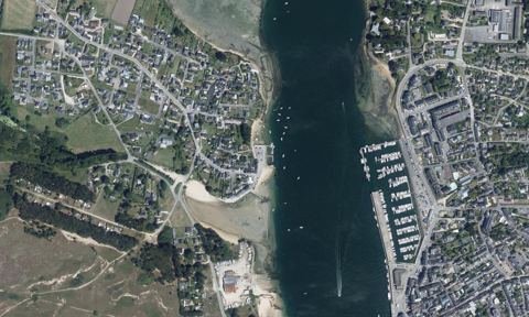 Vue aérienne — Port du Magouër