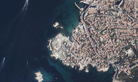 Vue aérienne — Port de Malmousque
