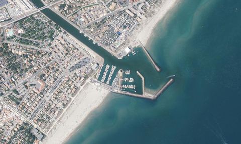 Vue aérienne — Port de Marseillan-Plage