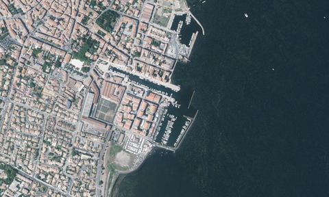 Vue aérienne — Port de Marseillan-Ville