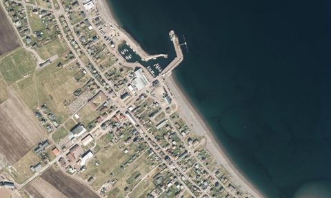 Vue aérienne — Port de Miquelon