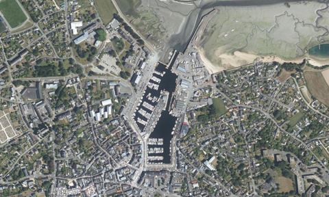 Vue aérienne — Port de Paimpol