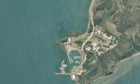 Vue aérienne — Port de Pandop