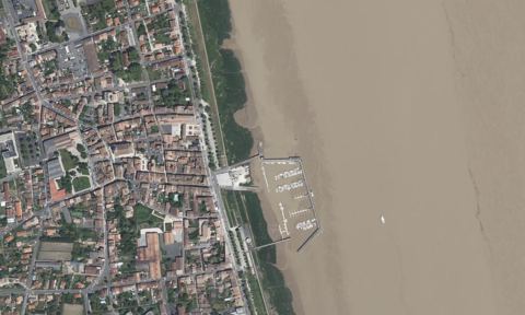 Vue aérienne — Port de Pauillac