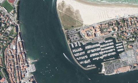 Vue aérienne — Port de plaisance d'Hendaye