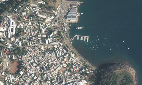 Vue aérienne — Port de plaisance de Mamoudzou